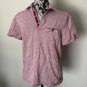 Men's Maroon Short Sleeve Shirt